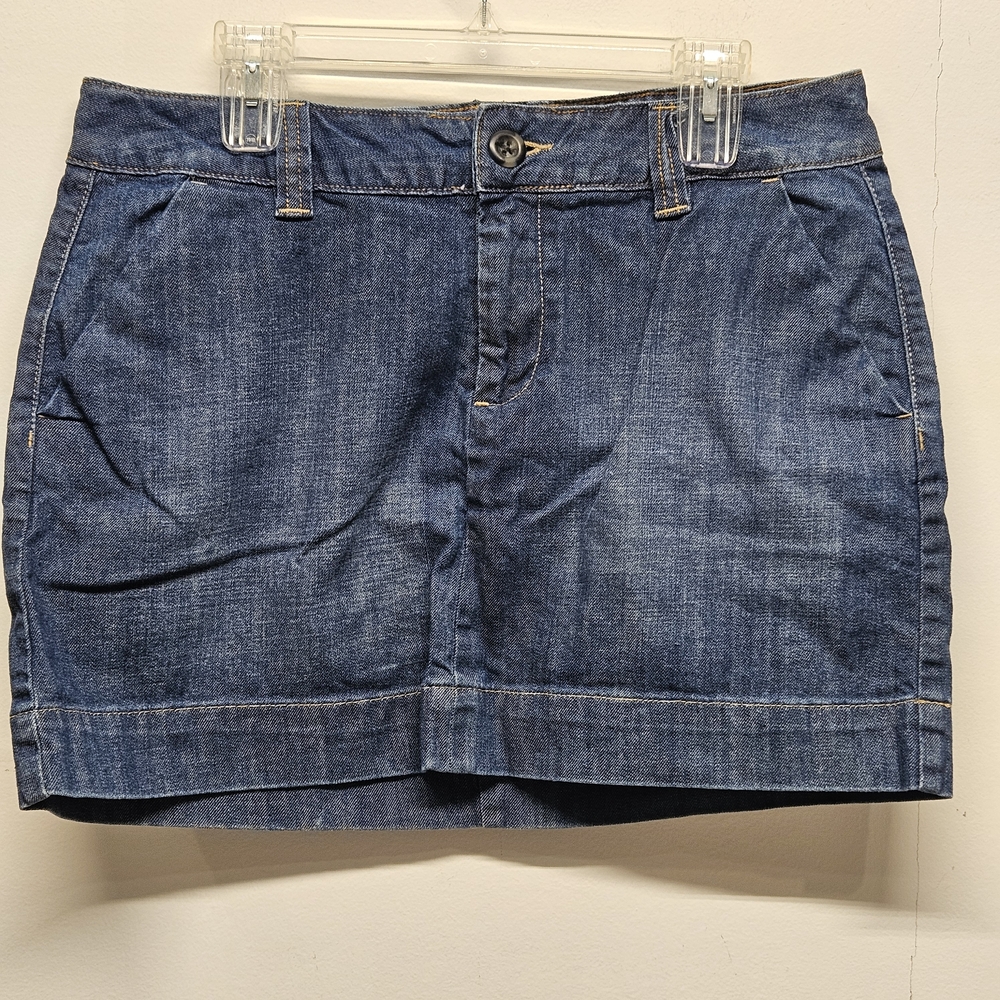 GAP Denim Mini Skirt Size 14 Blue Y2K Festival Coachella Micro Skirt